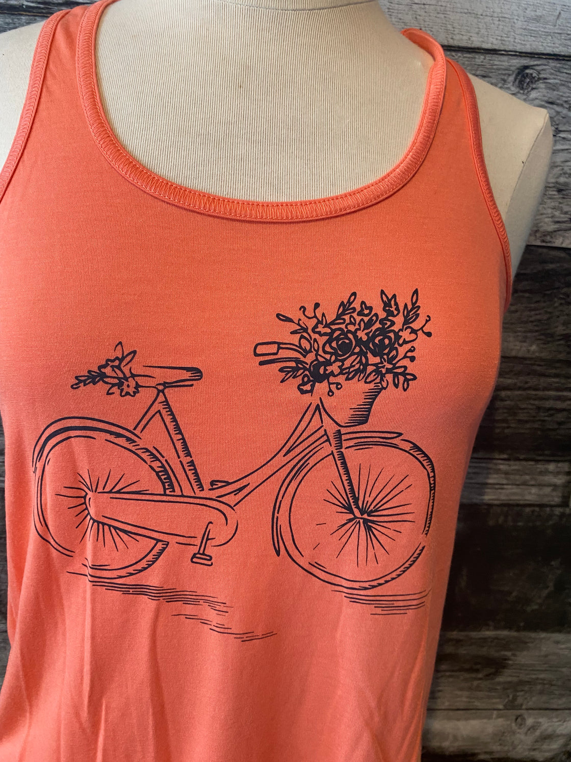 Women s tank top Vintage bike Octopus Studio