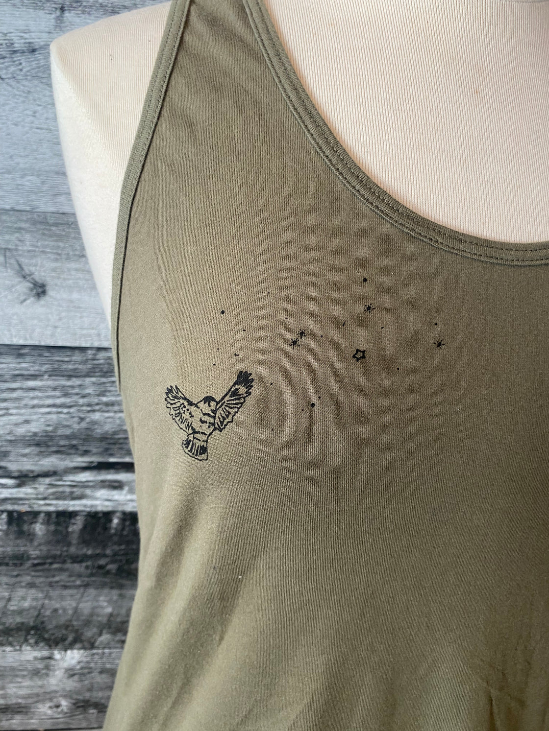 Women's tank top - Fox and bird