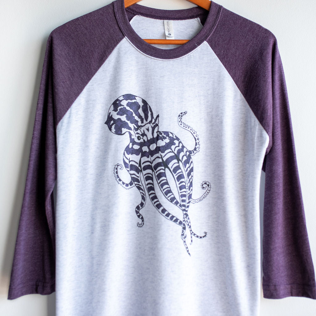 3/4 tee Octopus - two colour
